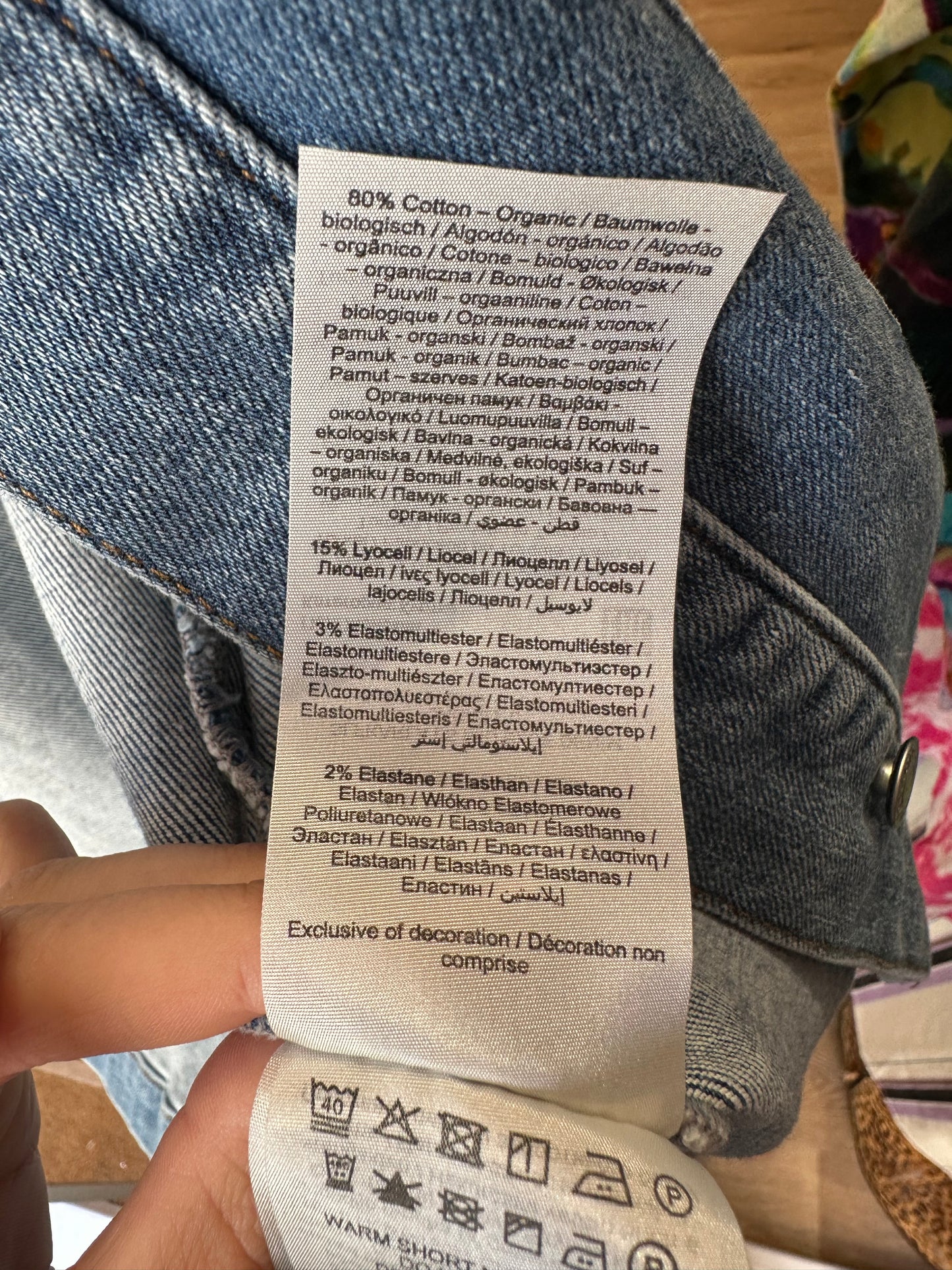 Veste en jean Selected T.38