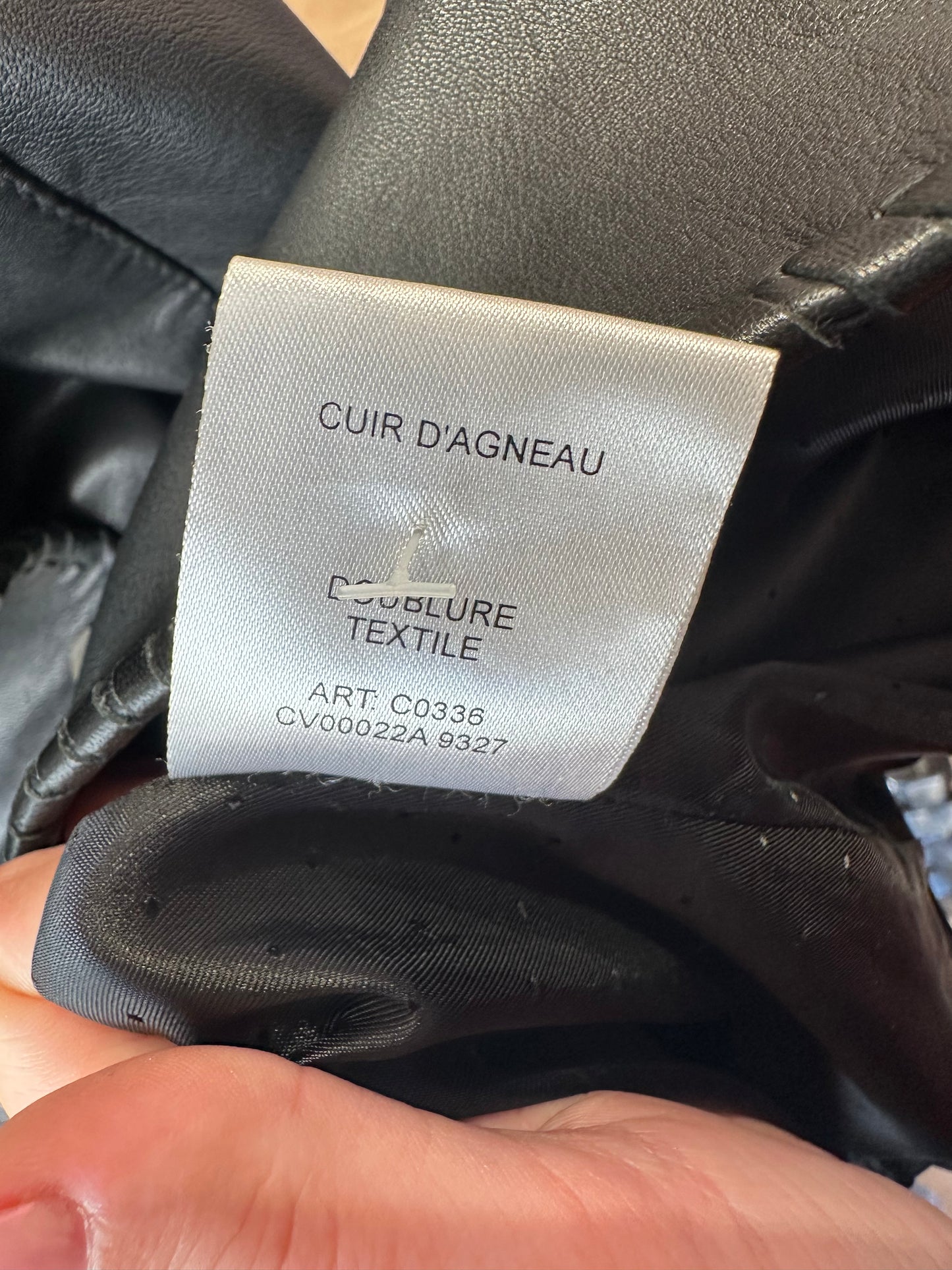 Veste en cuir Christine Laure T.46