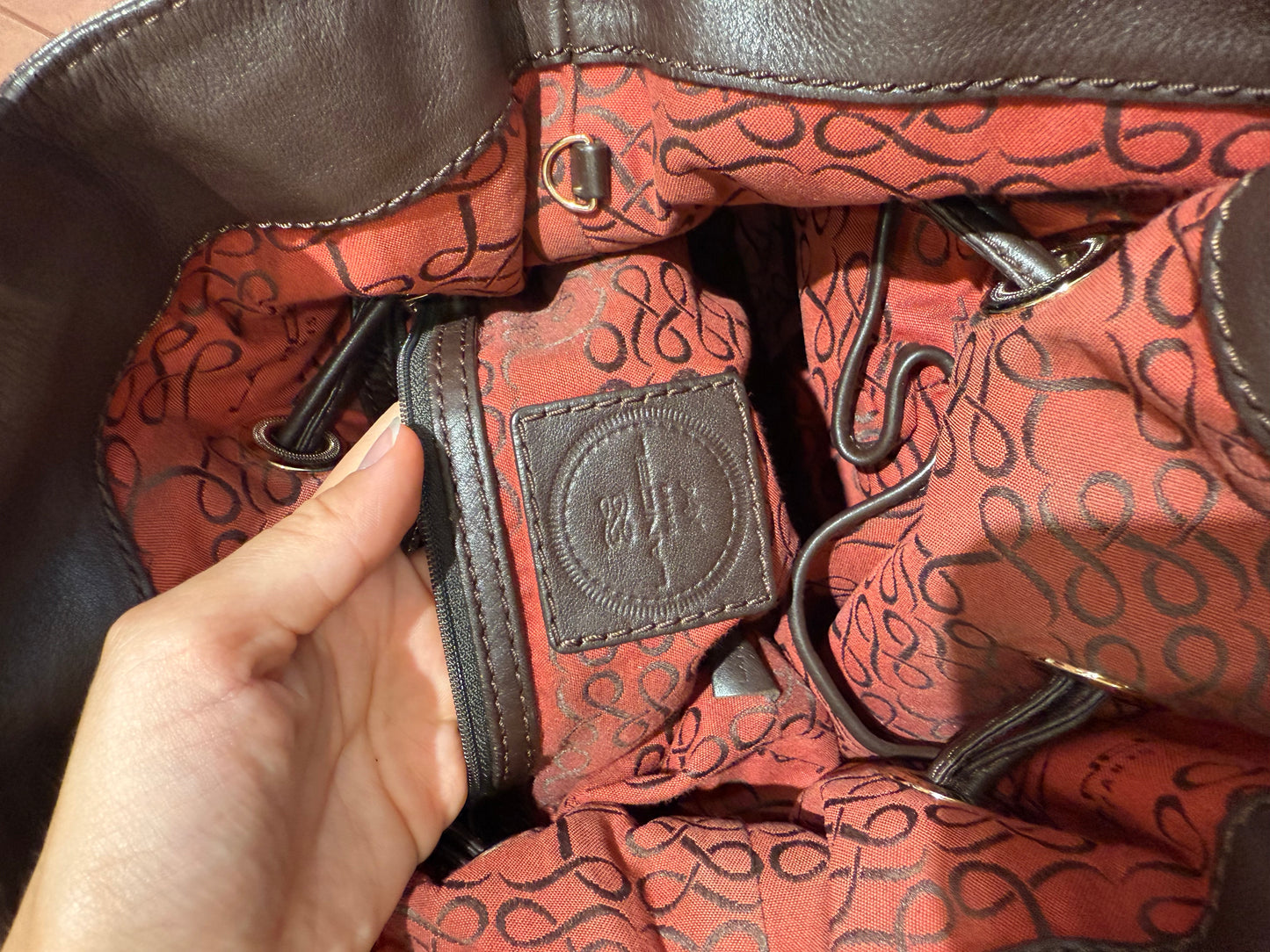 Sac lancel marron première flirt