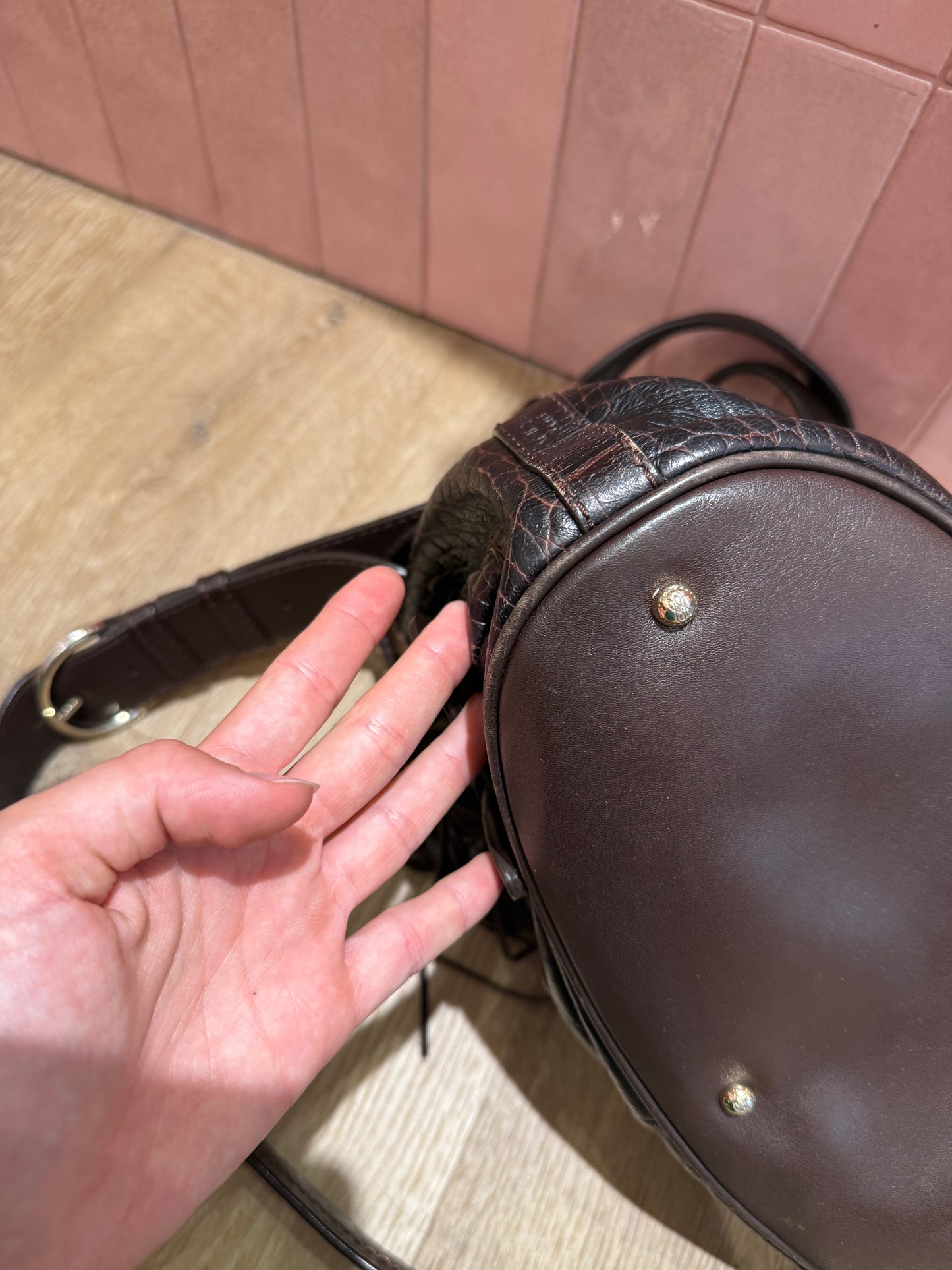 Sac lancel marron première flirt