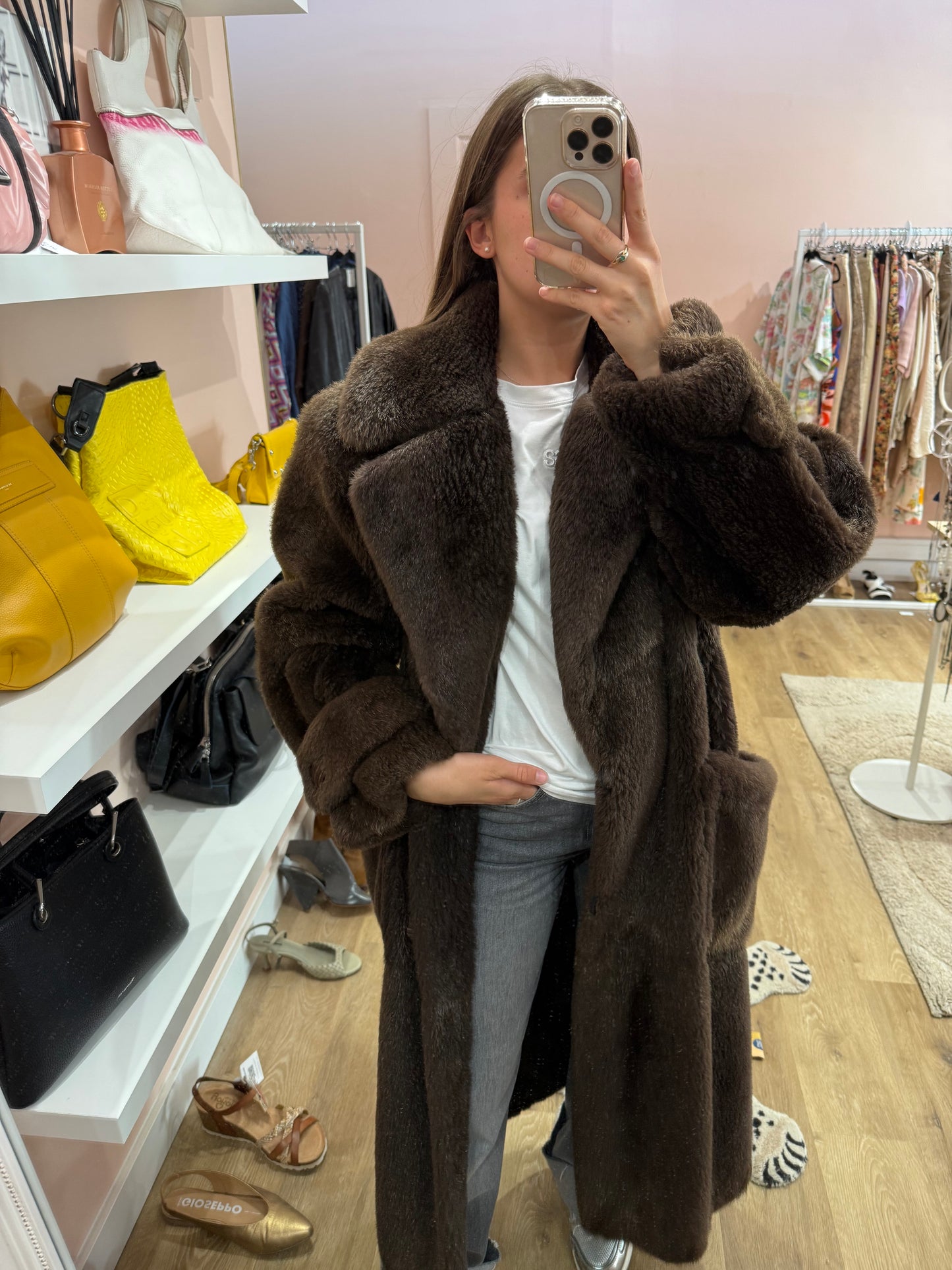 Manteau de fourrure Yves saint Lauren