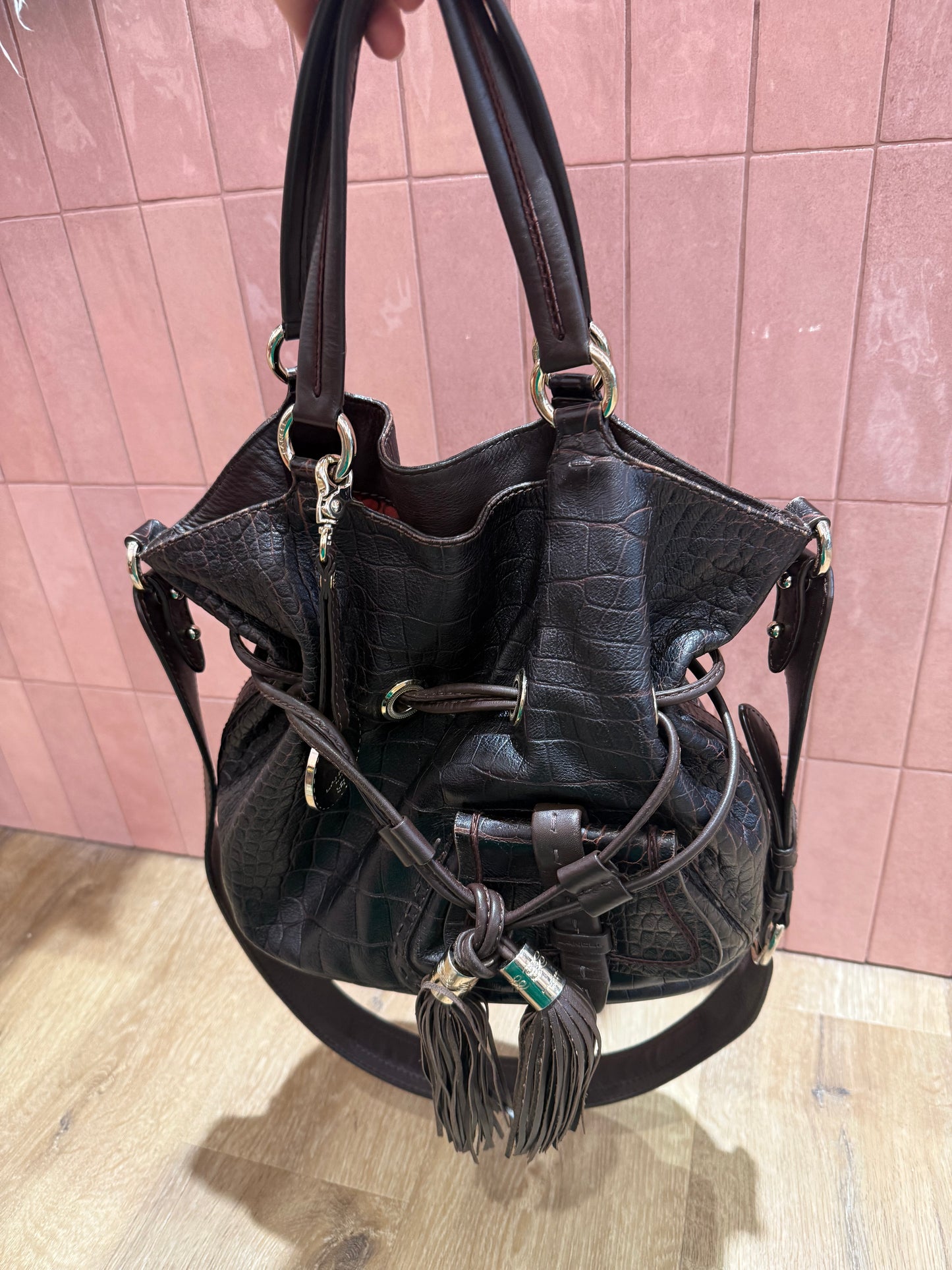 Sac lancel marron première flirt