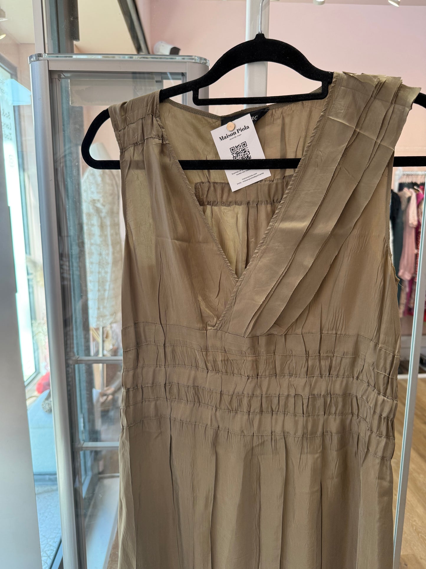 Robe cotélac kaki T.36