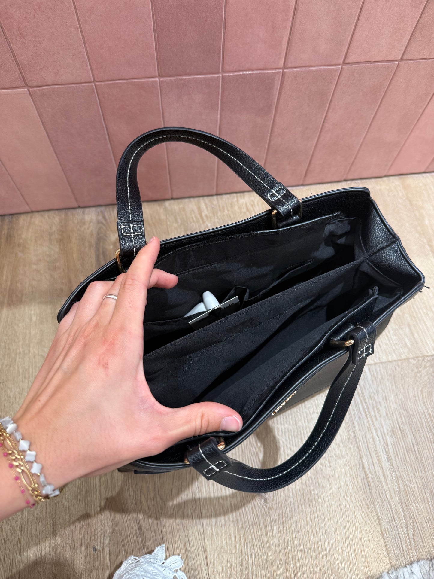 Sac simili cuir noir