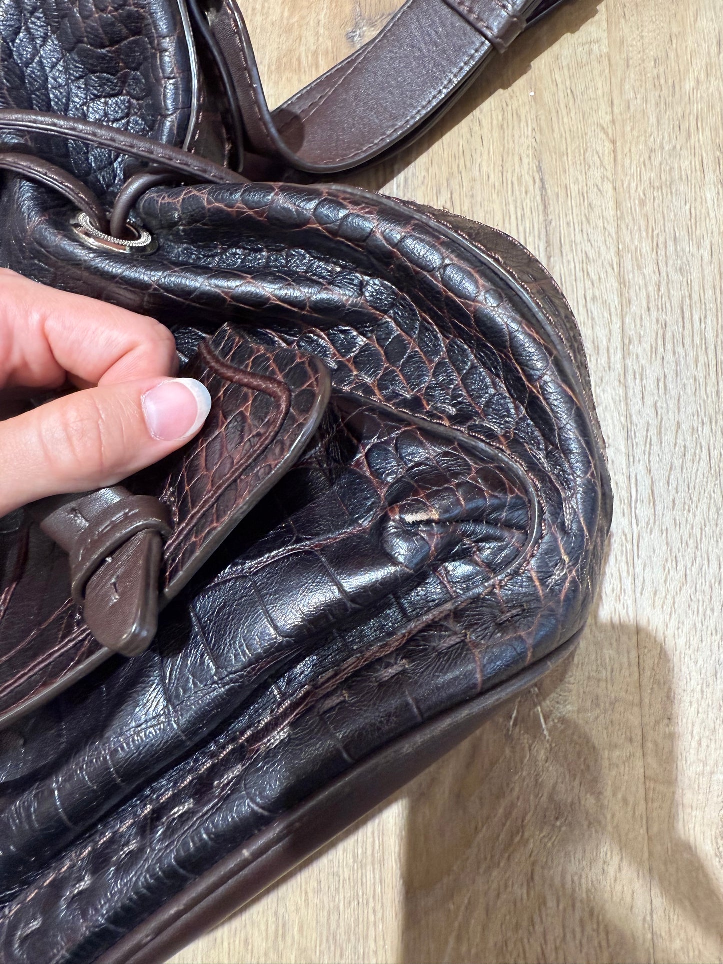Sac lancel marron première flirt