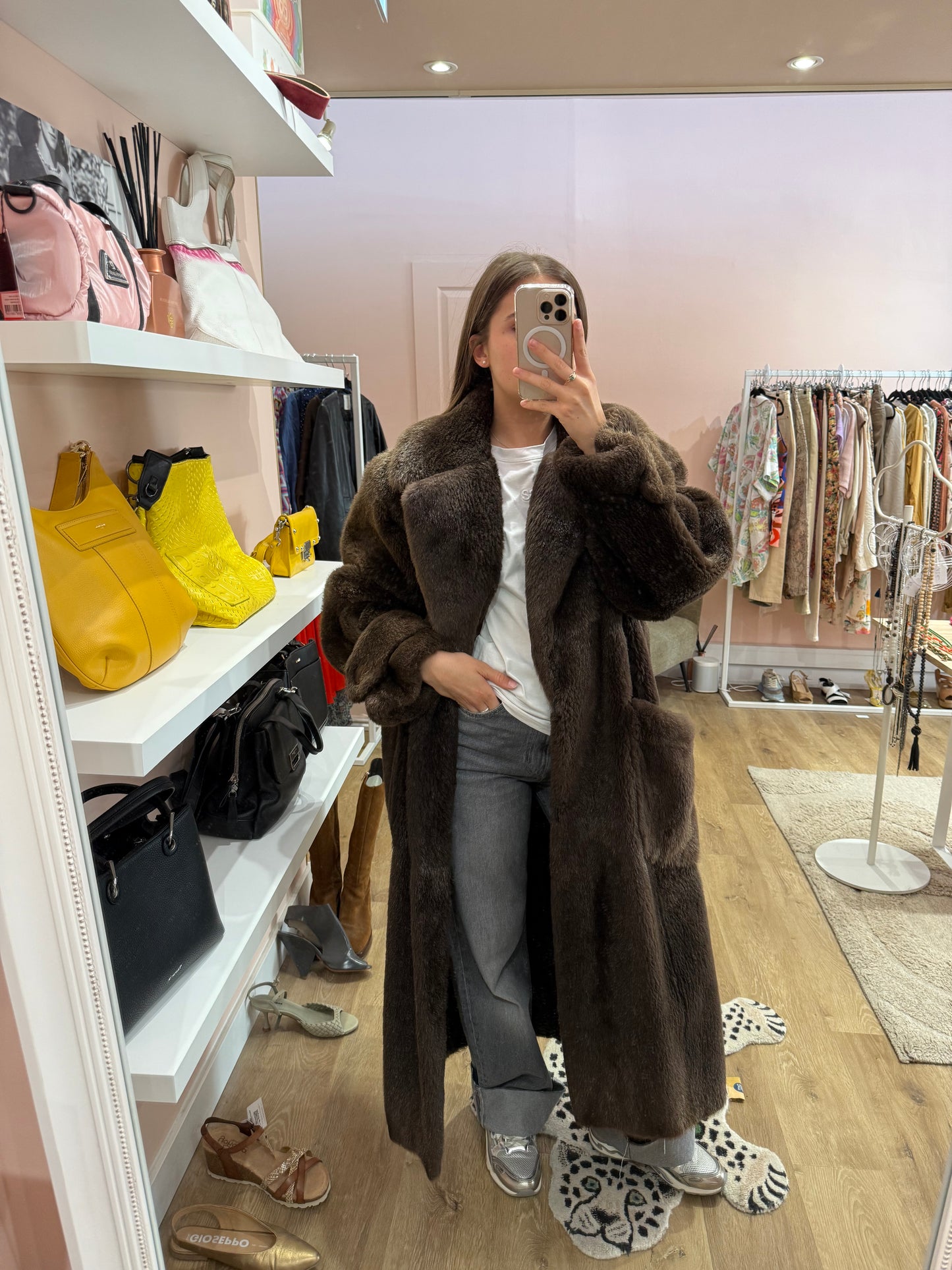 Manteau de fourrure Yves saint Lauren