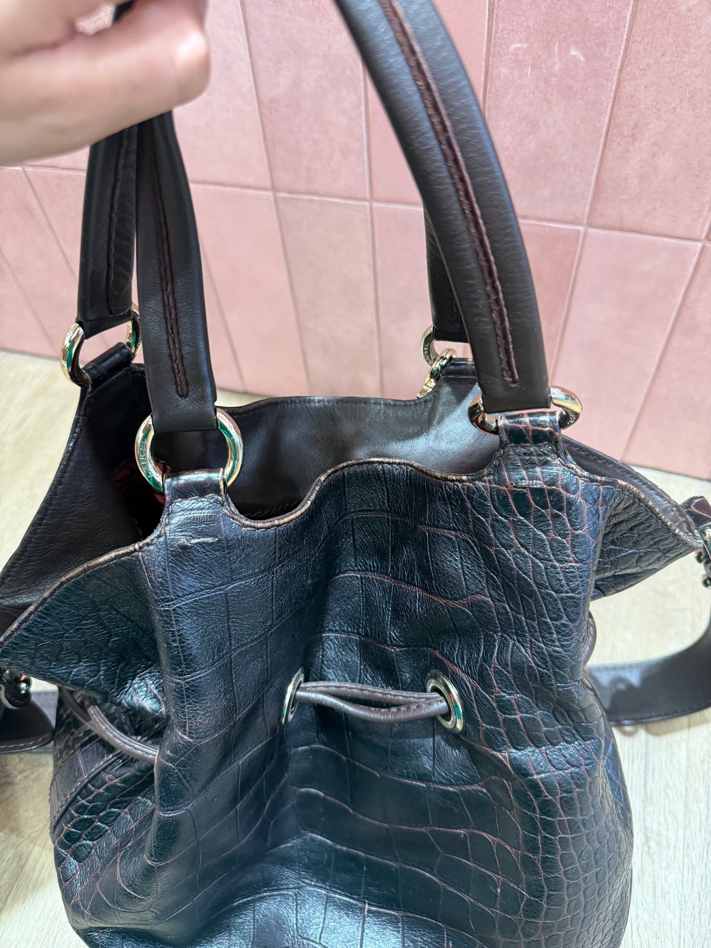 Sac lancel marron première flirt