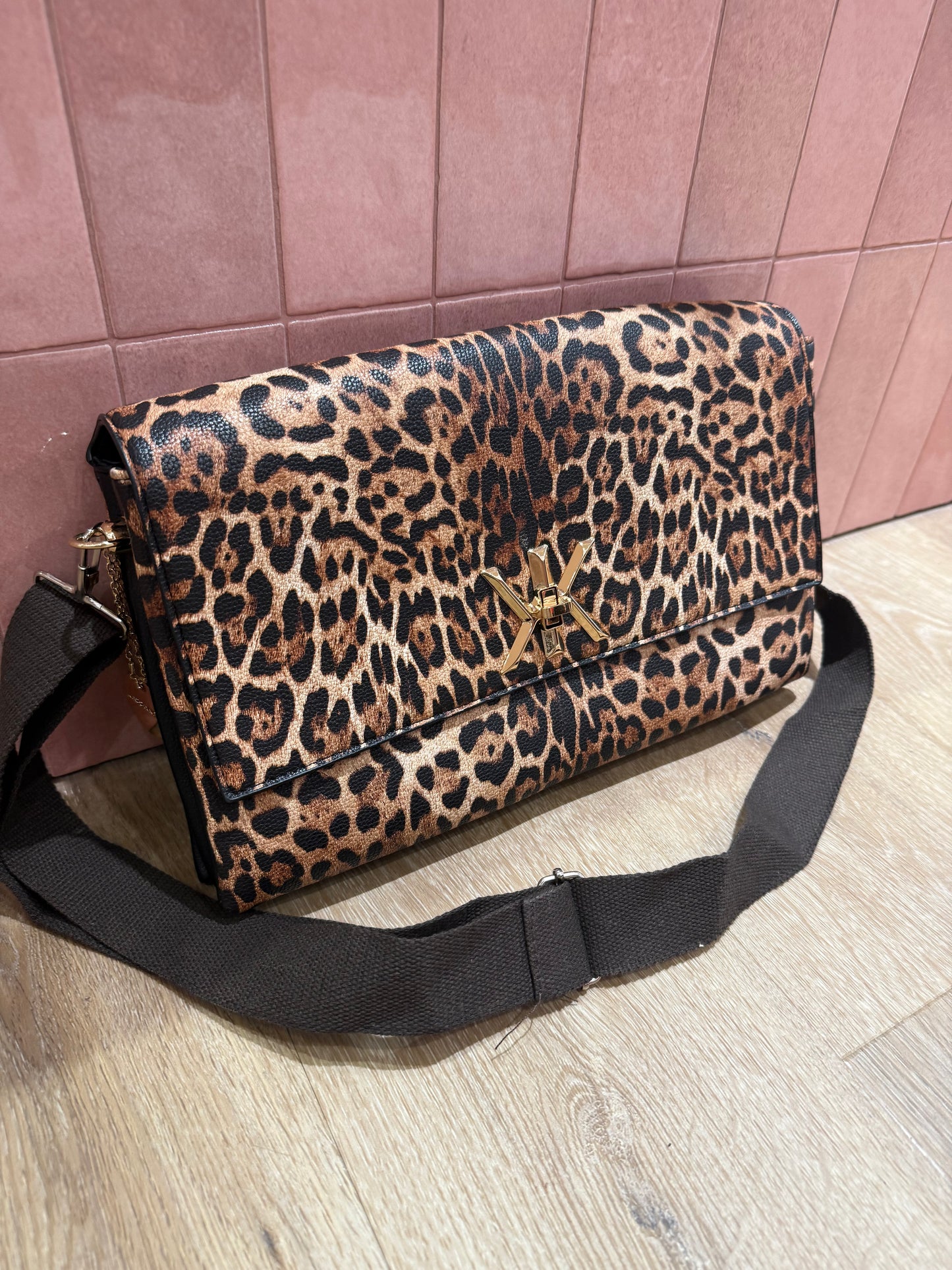 Sac léopard en simili cuir