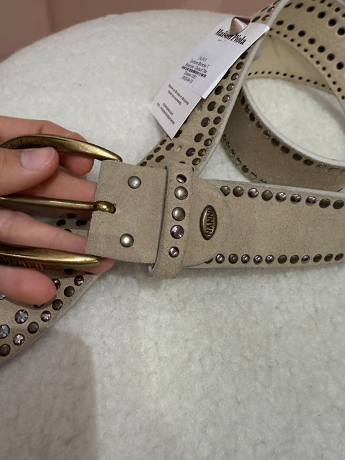 Ceinture Beige T.90 Daim