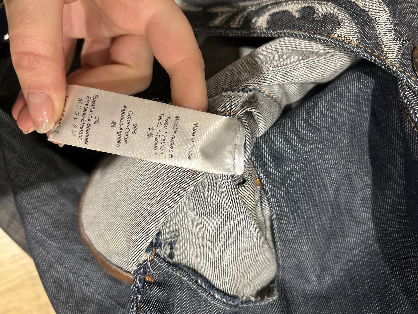 Veste en jean Christian Lacroix Taille 38