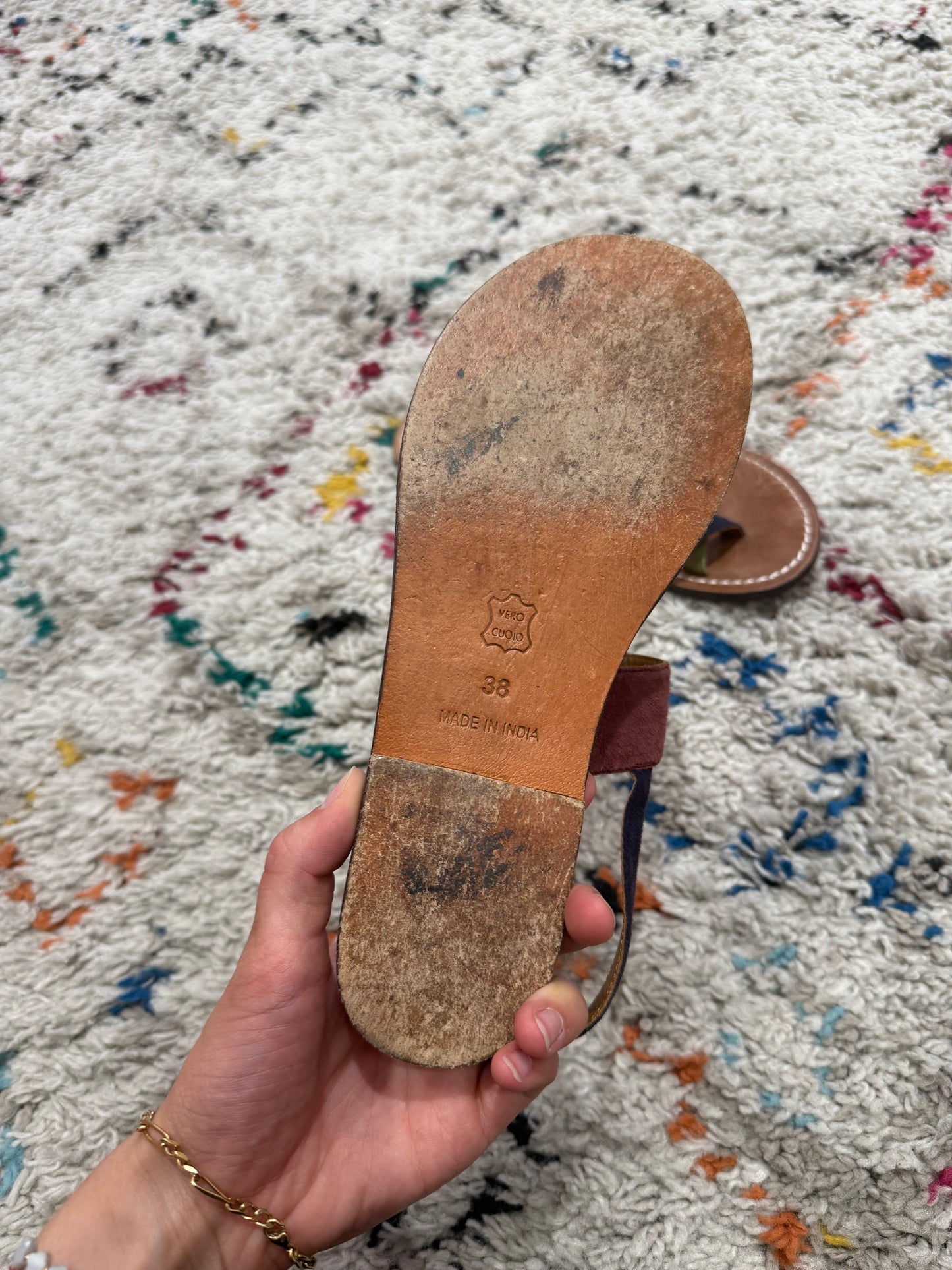 Sandales sœur cuir t.38
