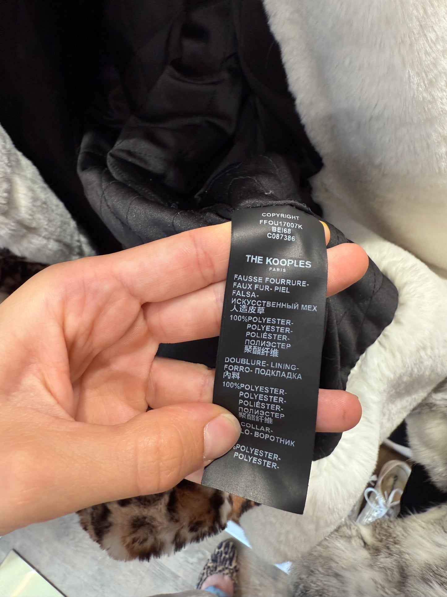 Veste Orange léopard The Kooples S