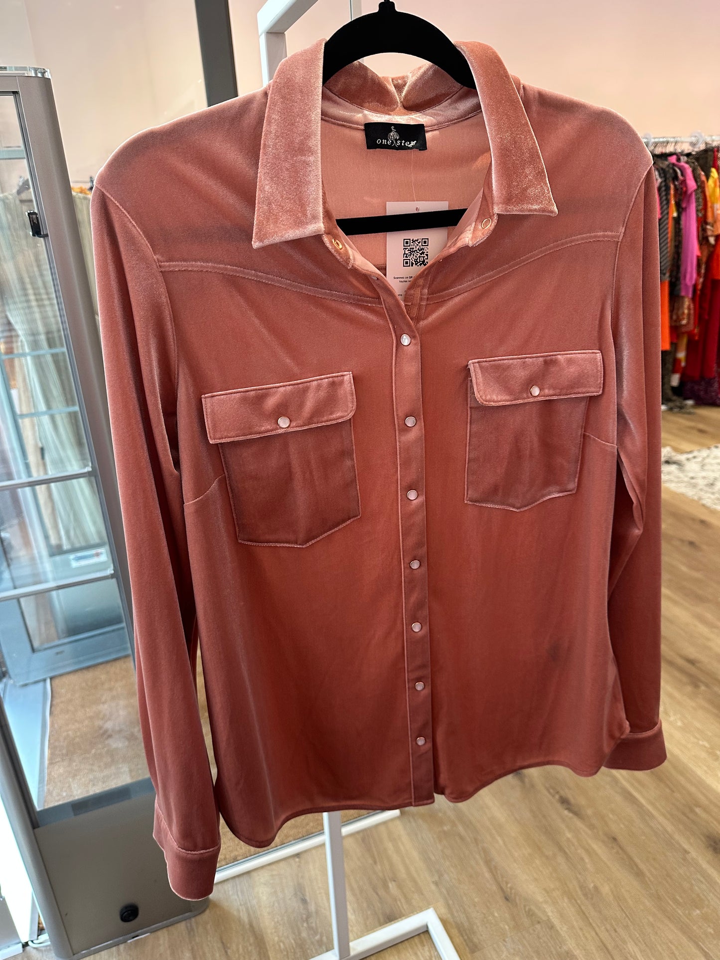 Chemise en velours One step T.42