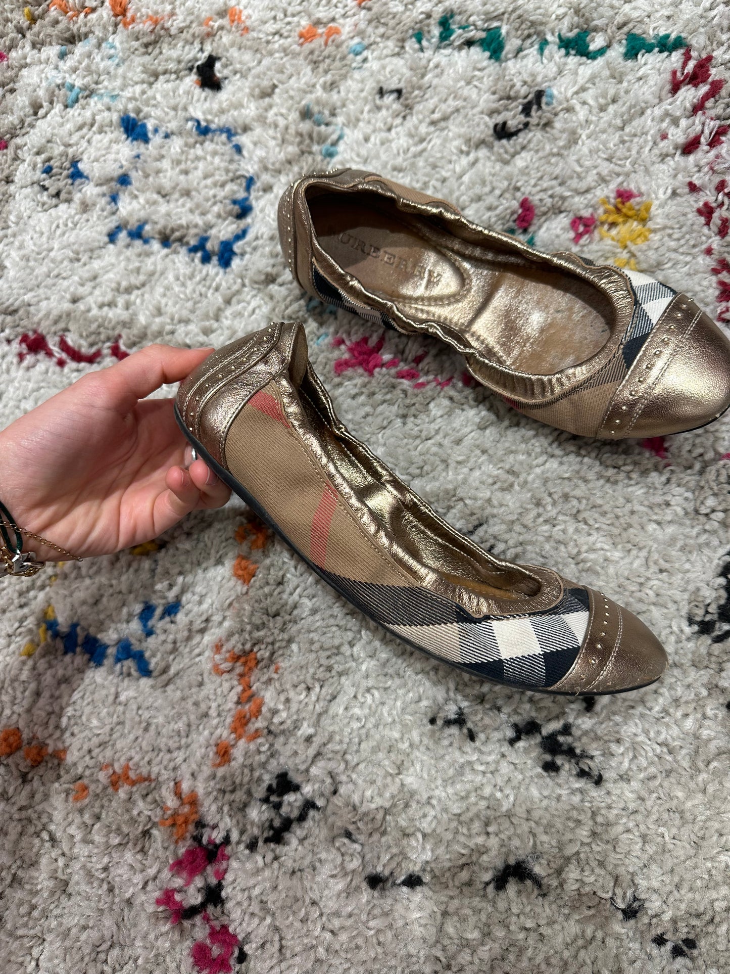 Ballerines Burberry cuir