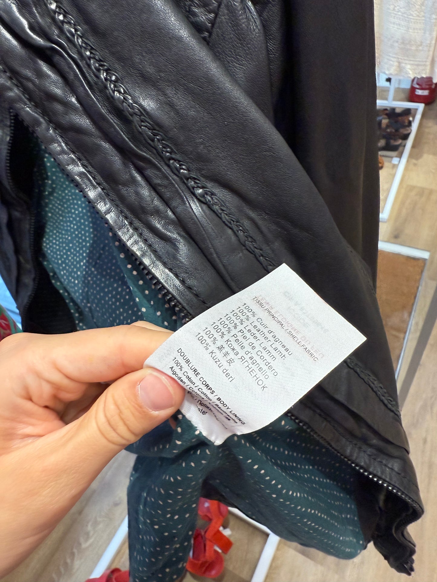 Veste I.code T.36 cuir
