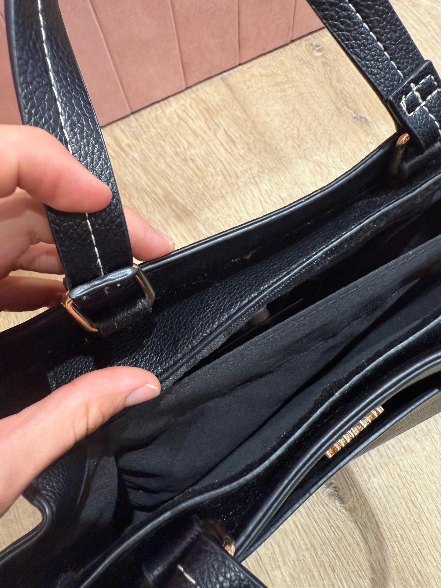 Sac simili cuir noir