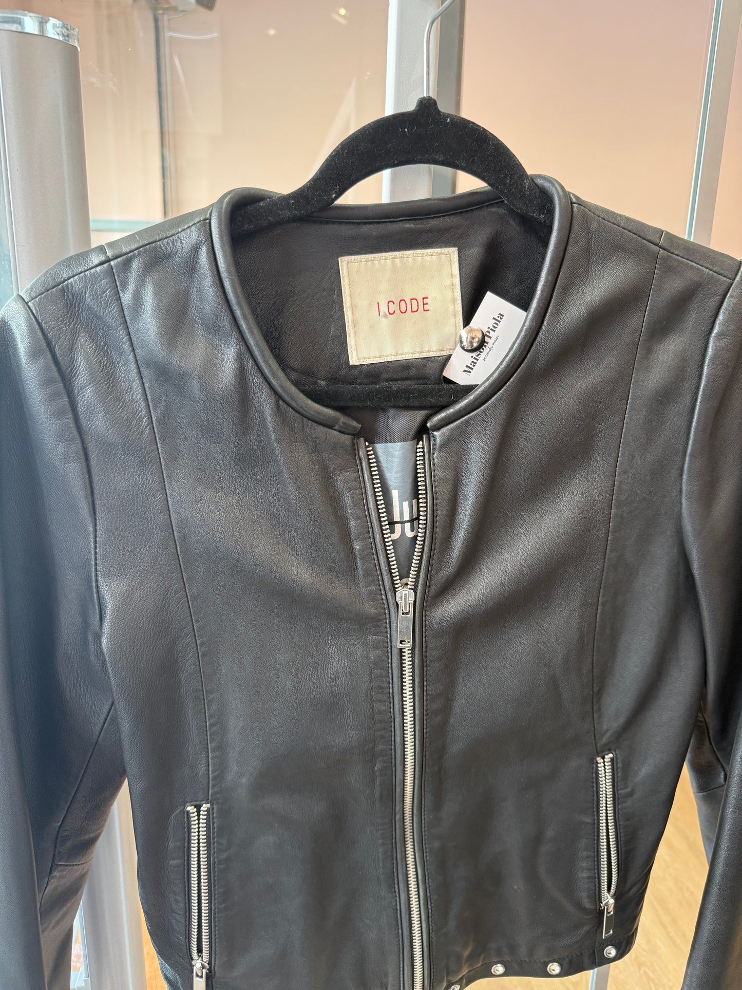 Veste en cuir I.code T.36/38