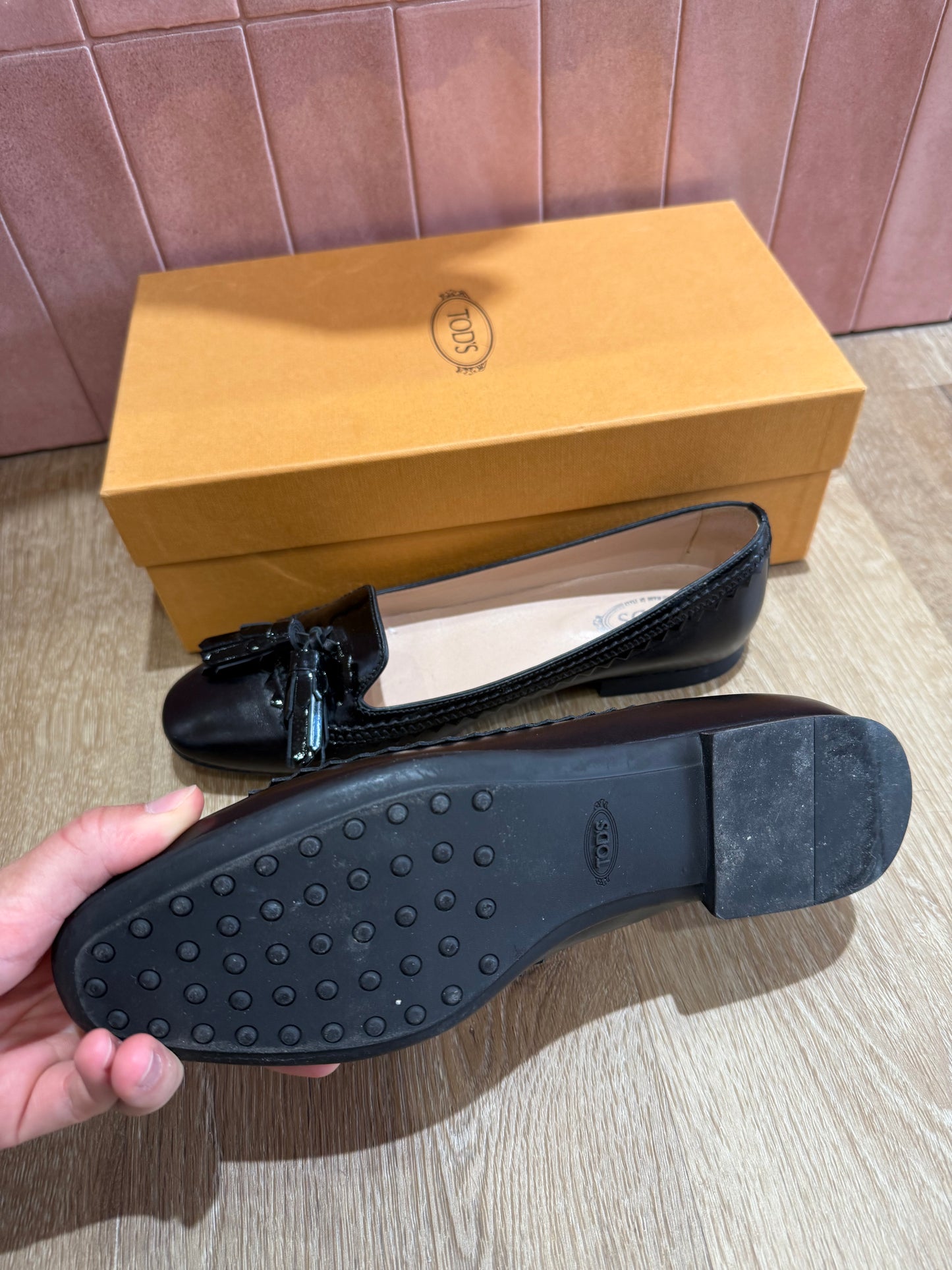 Mocassins en cuir Tods T.38