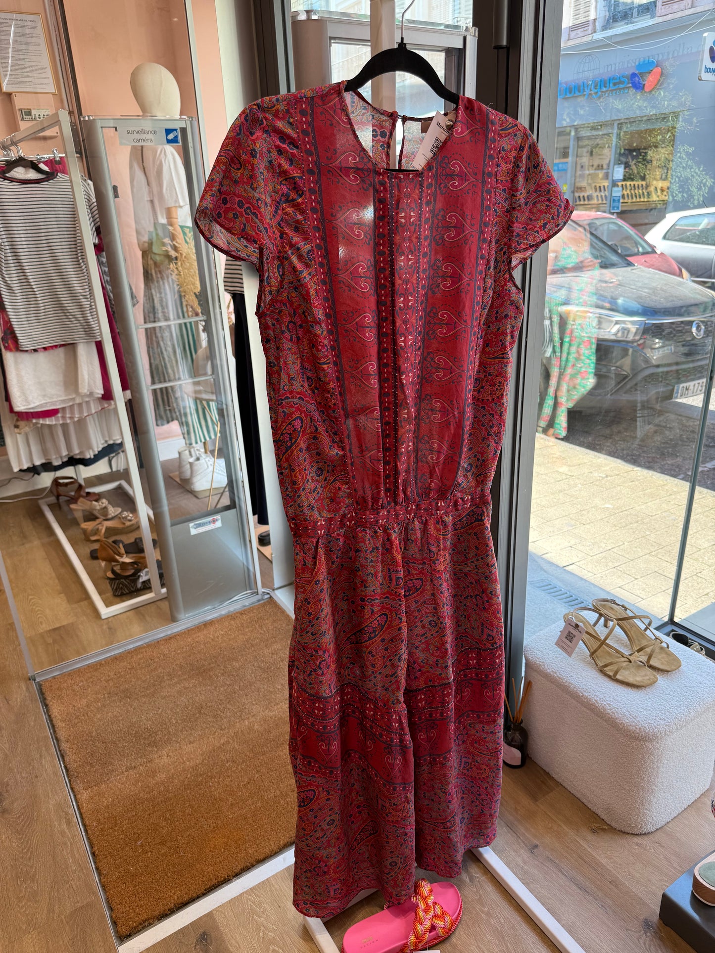 Robe longue en soie Bash T.S