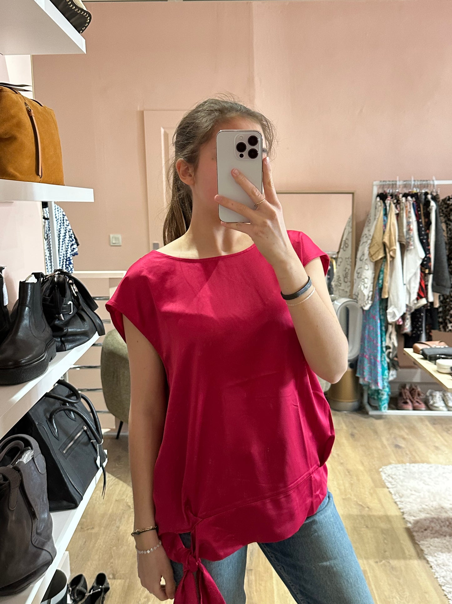 Top rose maison 123 neuf T.44