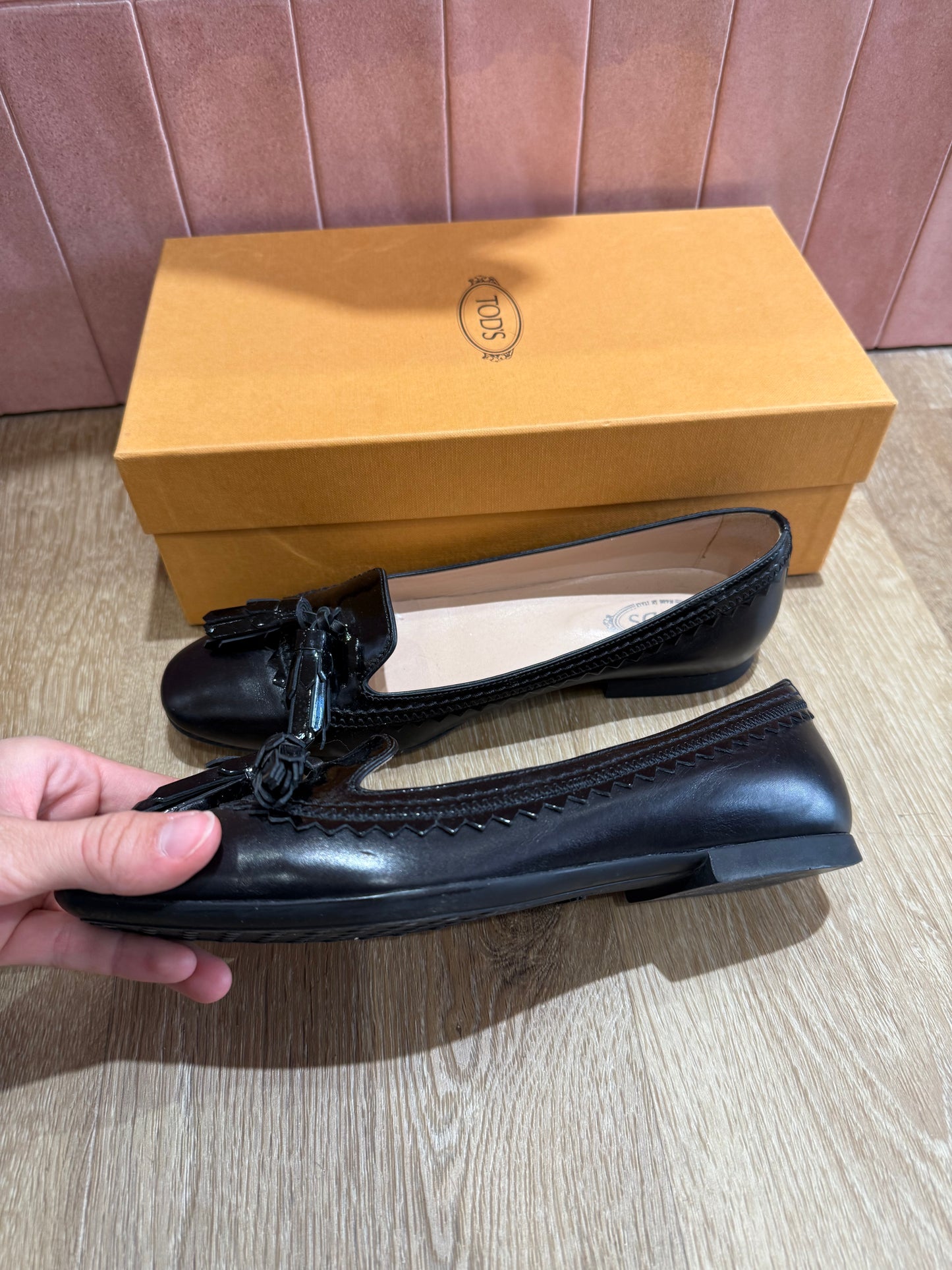 Mocassins en cuir Tods T.38