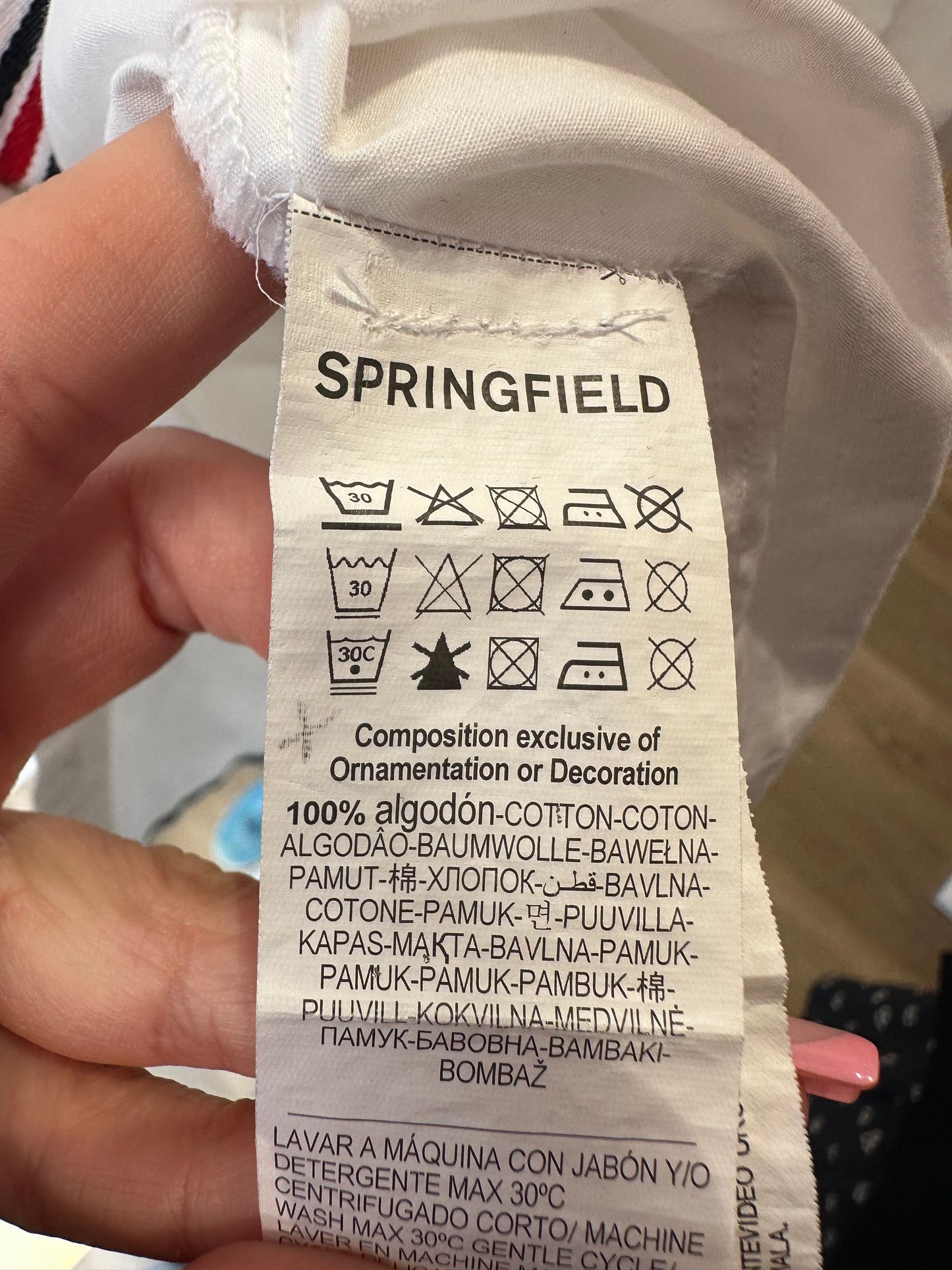 Chemise Springfield T.34