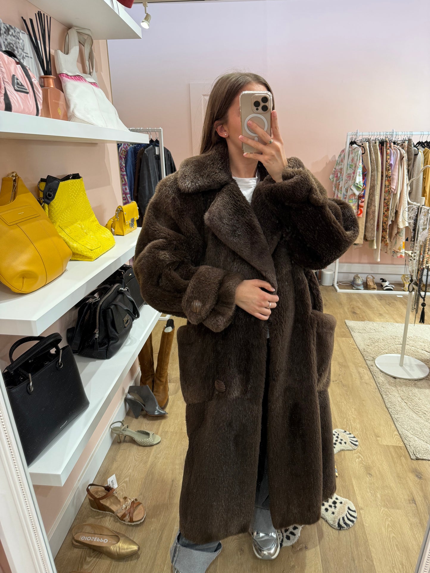 Manteau de fourrure Yves saint Lauren