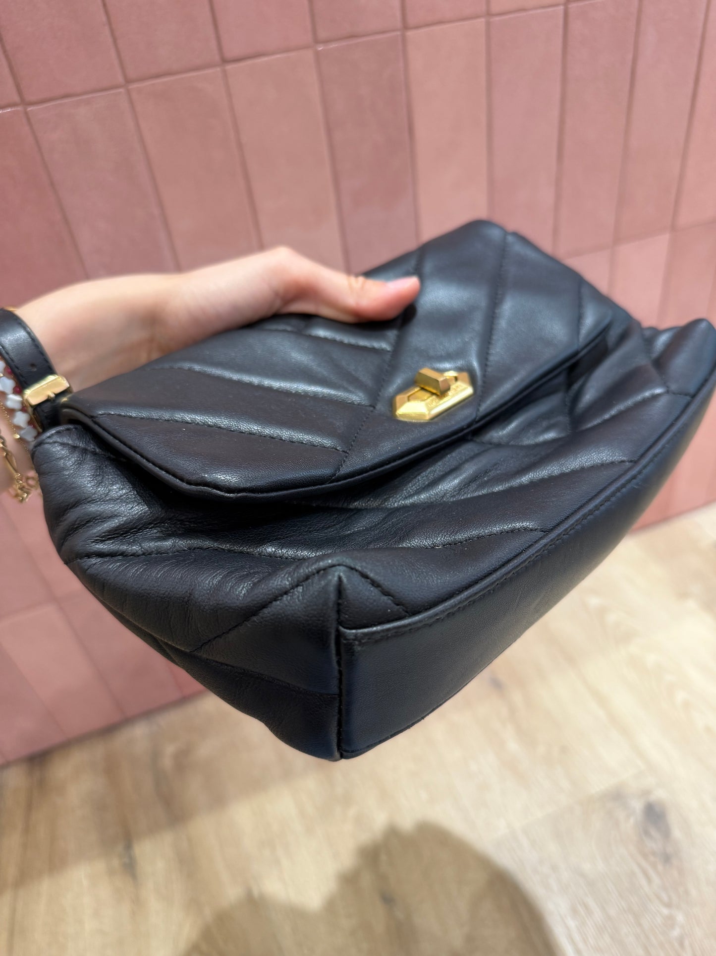 Sac lancaster en cuir noir