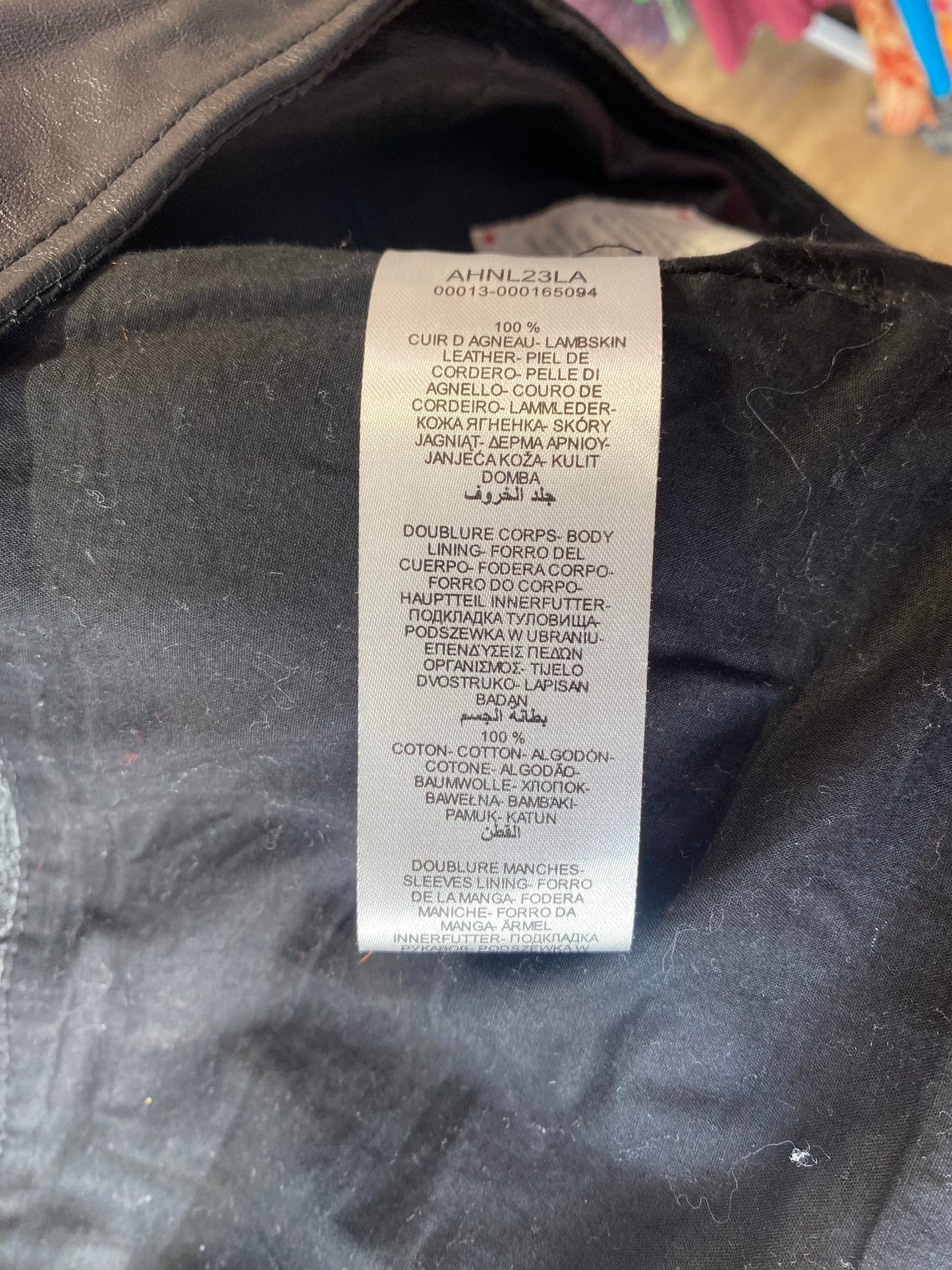Veste en cuir Naf Naf T.38