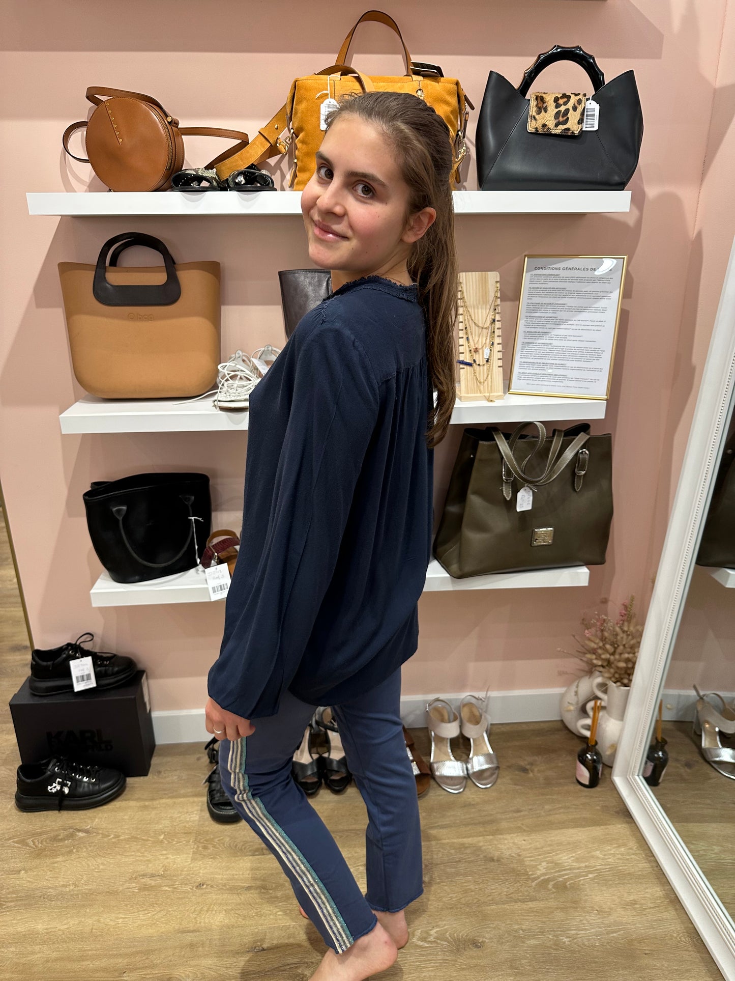 Blouse zadig & voltaire bleu T.S