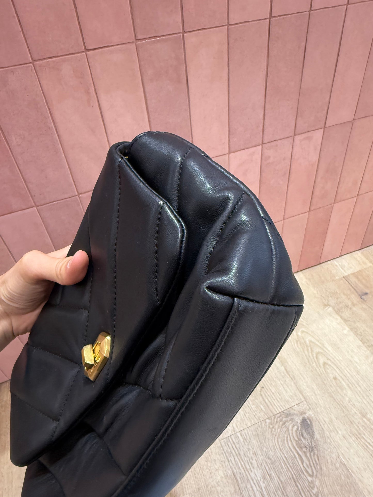 Sac lancaster en cuir noir