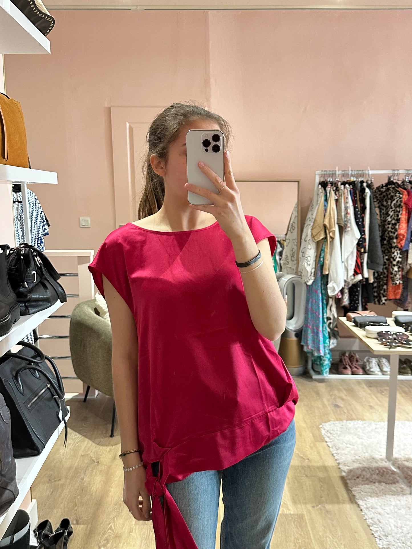 Top rose maison 123 neuf T.44