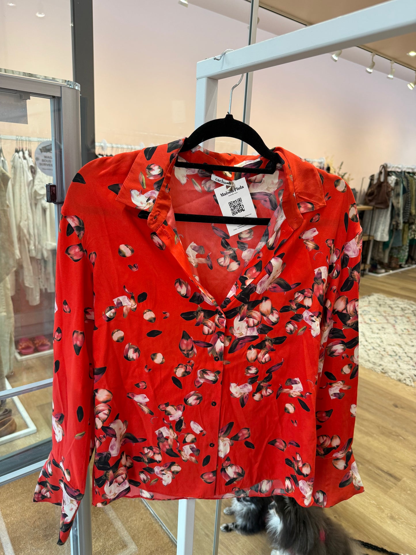Chemise soie cacharel T.S