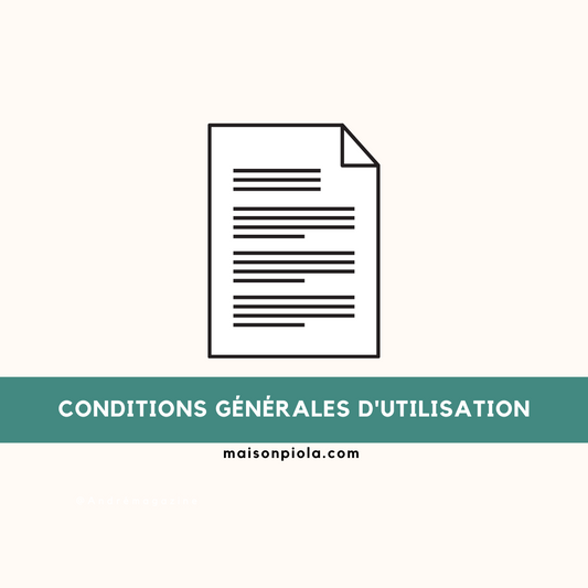 Conditions générales d'utilisation