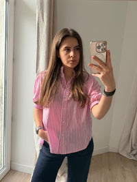 Chemise rose Y*coo rayures T.M/L