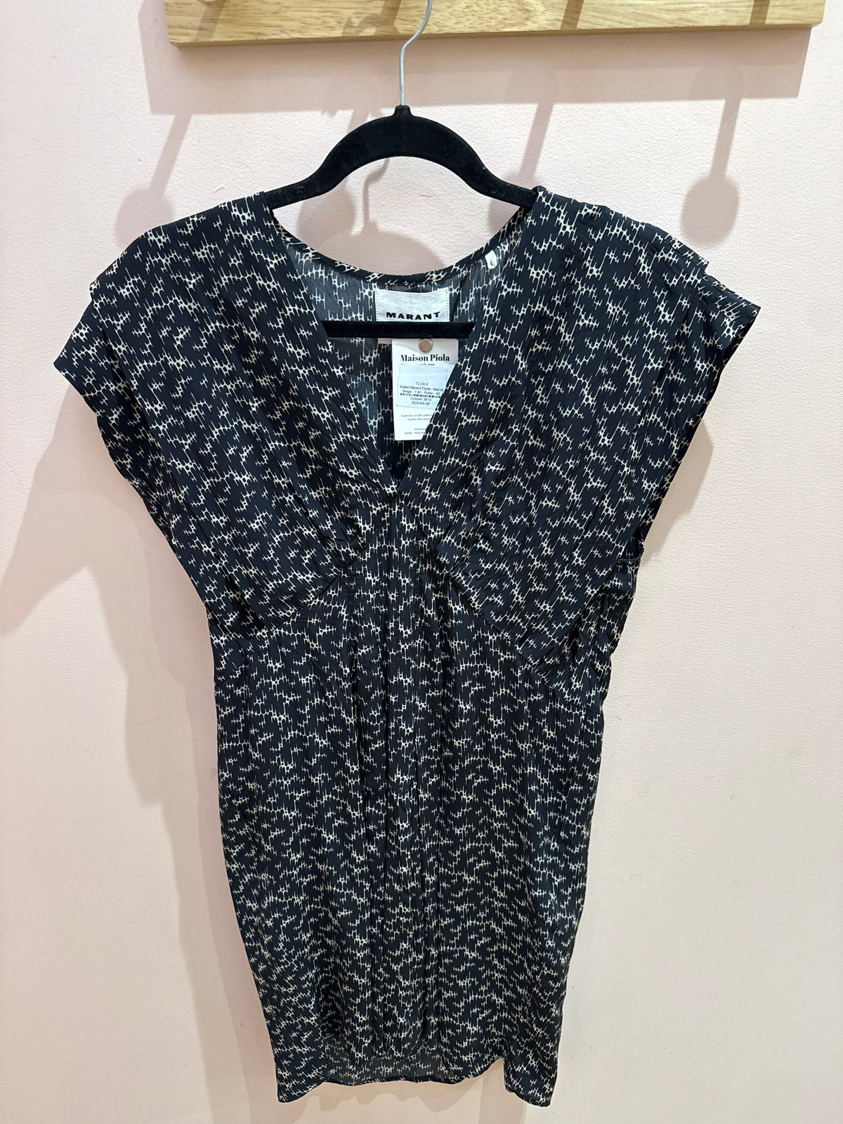 Isabel Marant Étoile - Noir et beige - T.40 - Robe