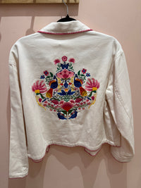 Veste Promod beige et rose T.L