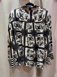 Chemise beige motif noir satin Stella Forest 08/10