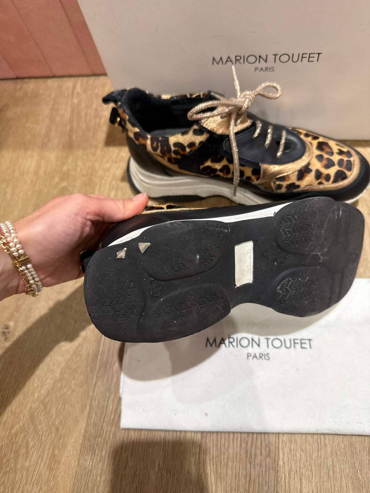 Baskets Marion Toufet blanc T.39