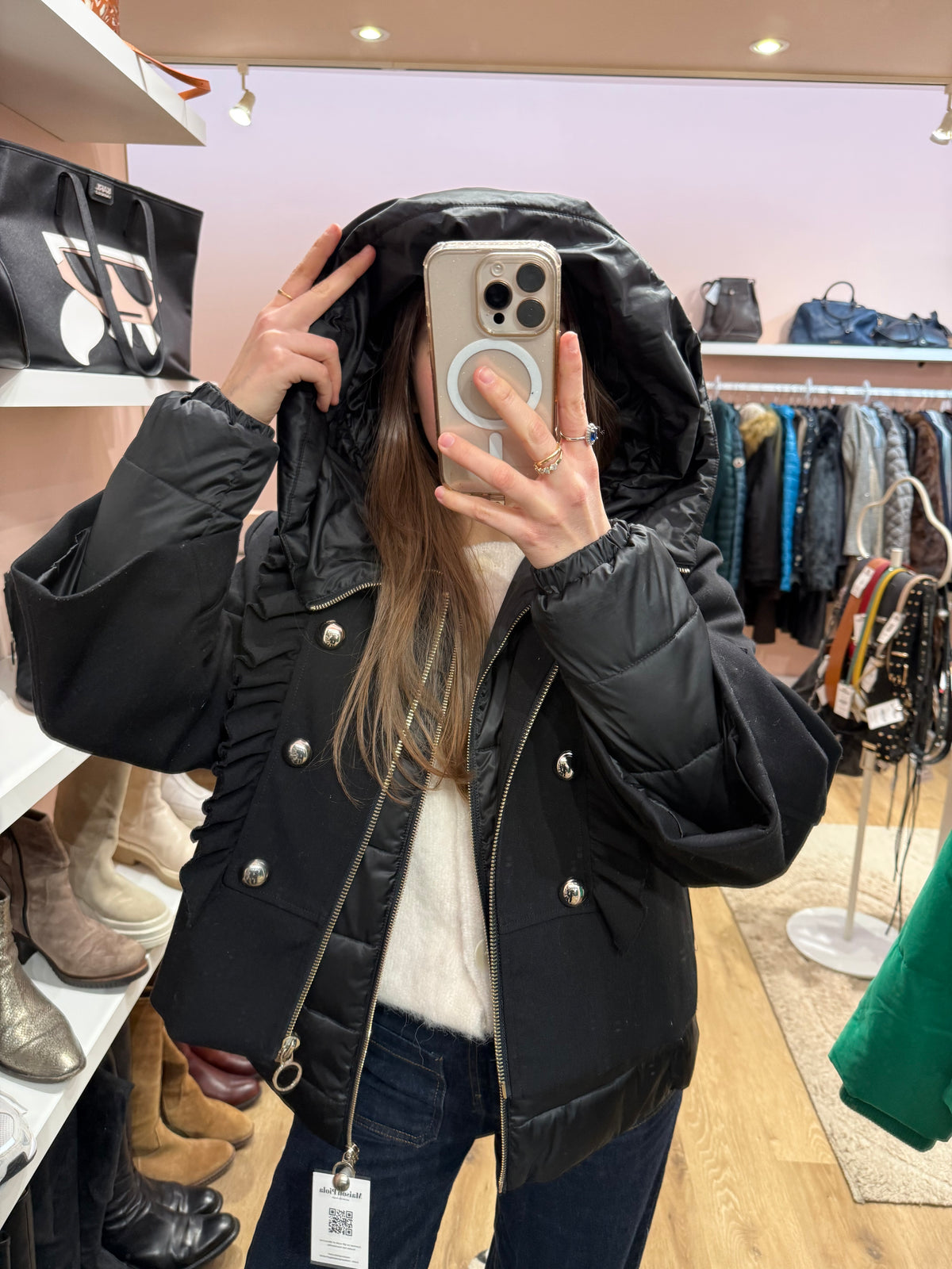 Veste noire Pinko T.42