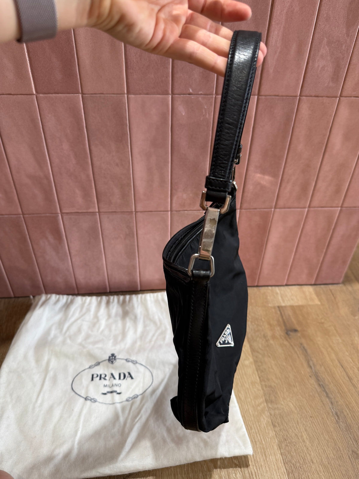 Sac Prada noir toile 24/06