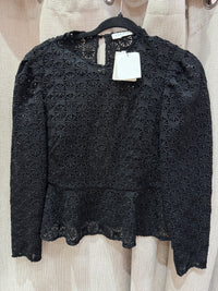 Sandro Top noir dentelle T.M 27/09