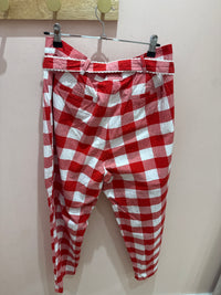 Pantalon Sister Jane rouge et blanc T.L