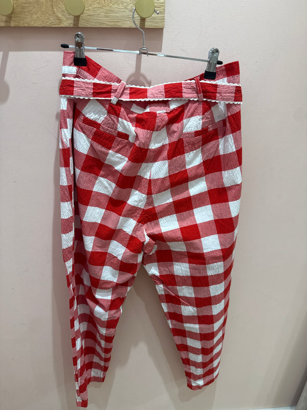 Pantalon Sister Jane rouge et blanc T.L