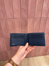 Porte-feuille le tanneur bleu cuir 30/06