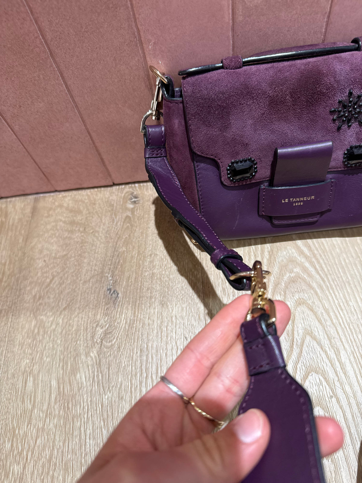 Petit sac le tanneur violet