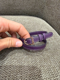 Bracelet en cuir le tanneur violet 13/06