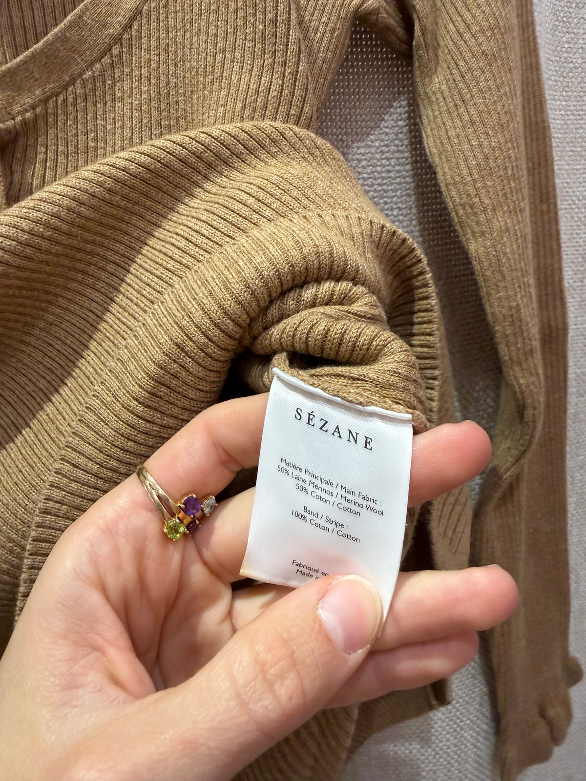 Pull S Sézane Camel