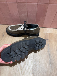 Derbies vertes extralight cuir T.38