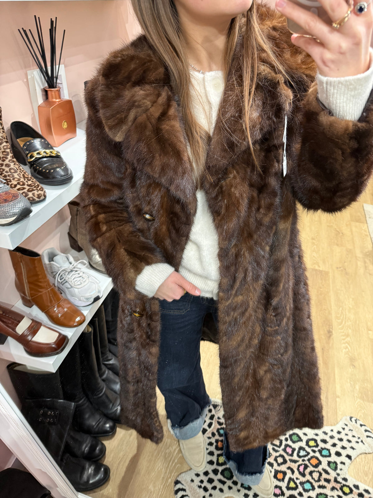 Manteau en vison taille M
